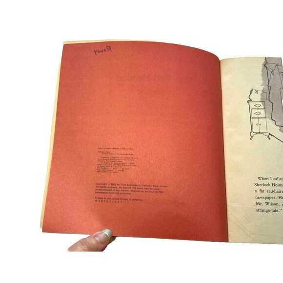 Adventures Of Sherlock Holmes The Red Headed League Paperback Book Troll Doyle - Picture 4 of 5